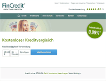 Tablet Screenshot of fincredit.de